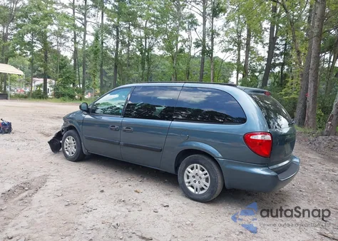 2005 Dodge Grand Caravan Se из США, поврежденный, VIN 1D4GP24R35B247042